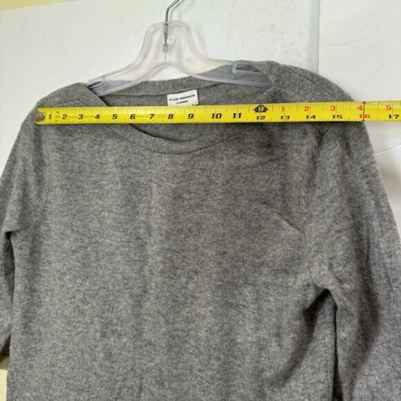 Club Monaco 100% Cashmere Sweater Asymmetrical Hem Pullover Ribbed Soft Knit S - Picture 11 of 14